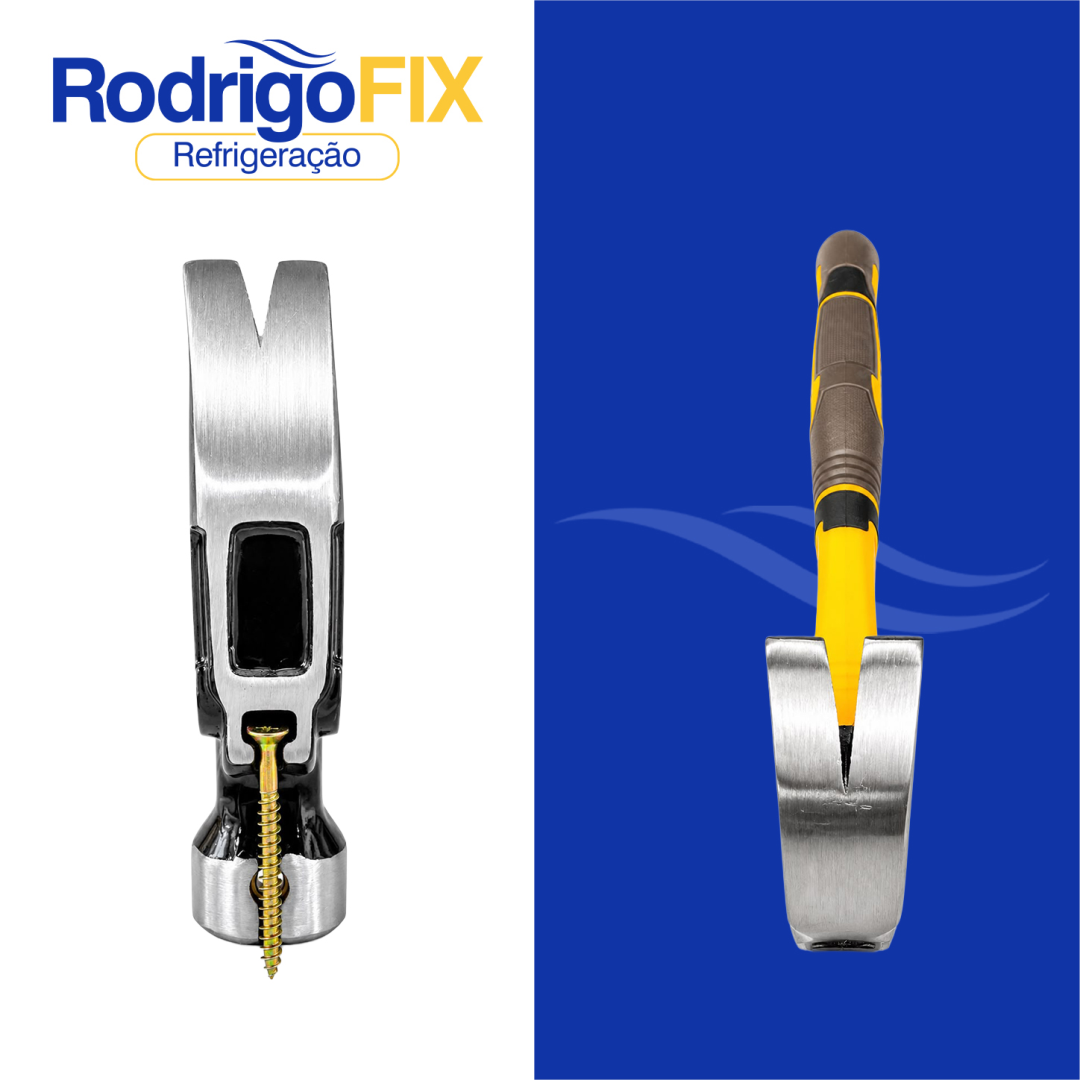 MARTELO UNHA MAGNETICO COM CABEÇA EM AÇO FORJADO INGCO HCH81016 - sku13.025 - Imagem 2