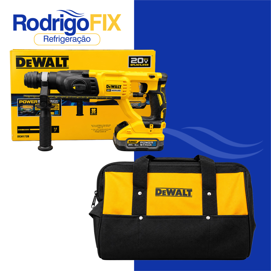 MARTELETE DEWALT 5AH POWER STACK 20V DCH133H2-BR - 9985 - Imagem 2