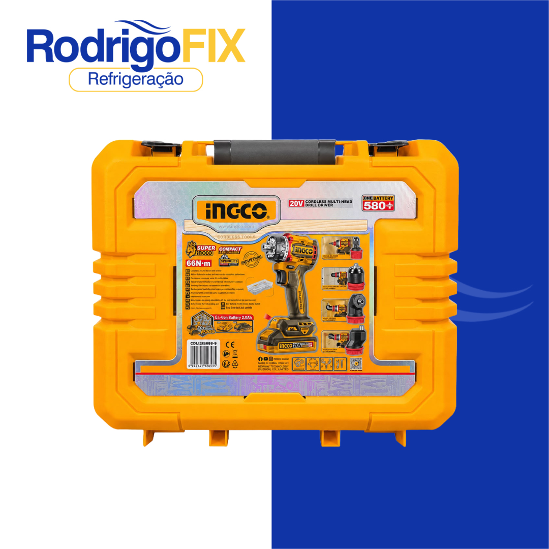 PARAFUSADEIRA/FURADEIRA MULT-CABEÇOTES 66NM C/BATERIA INGCO - sku12.965 - Imagem 5