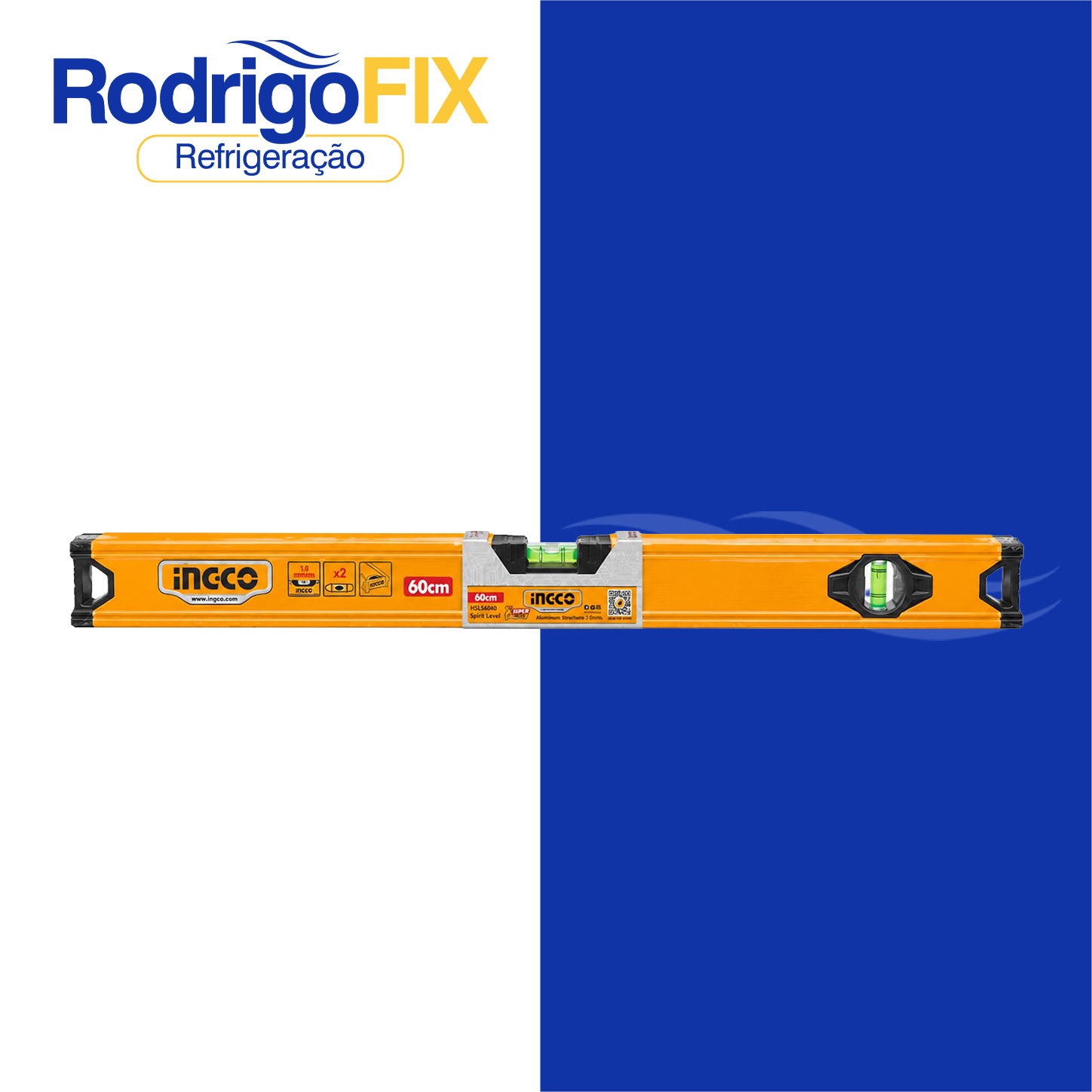 NIVEL DE ALUMINIO 600MM INGCO HSL58060 - sku11.945