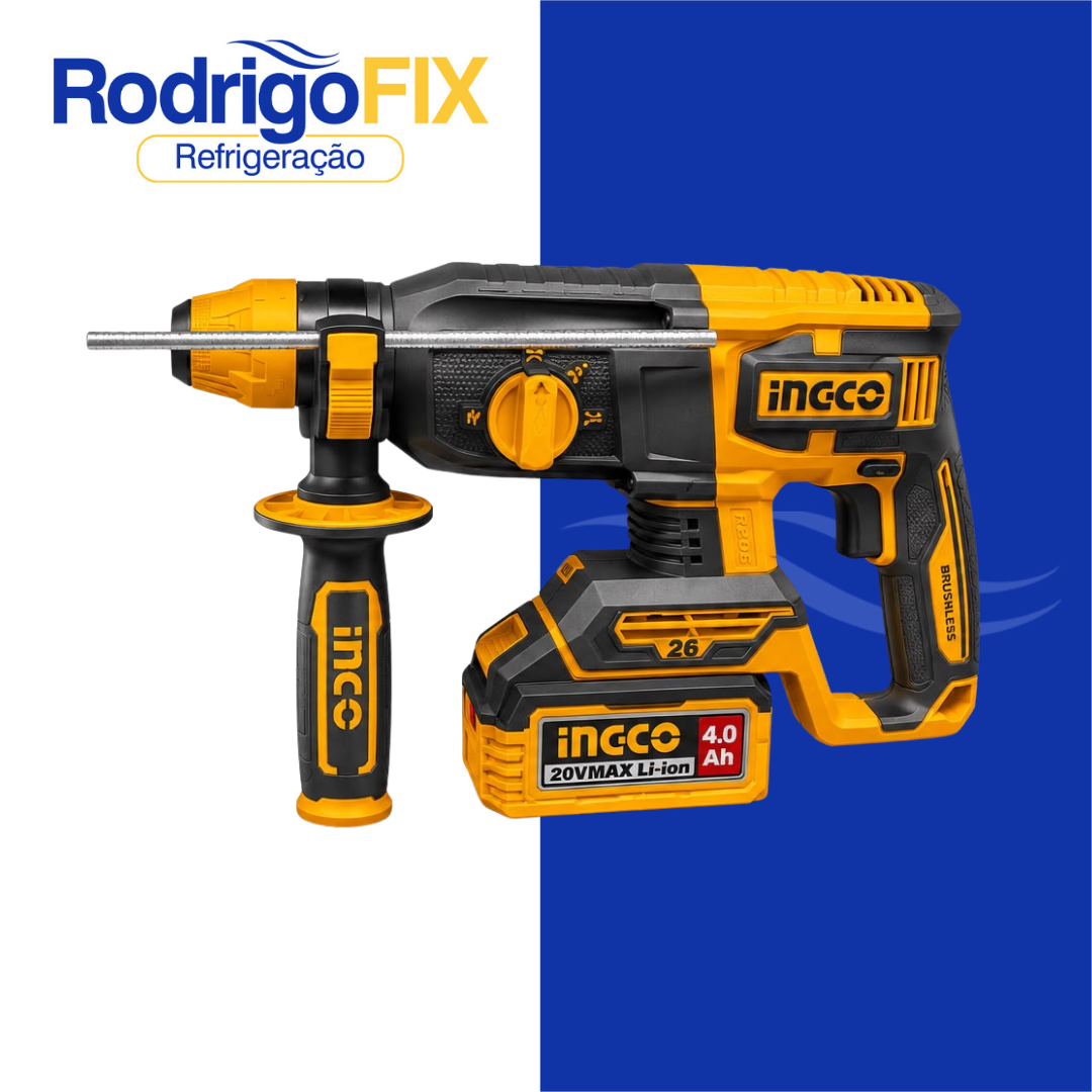 MARTELETE COMBINADO 26MM 2,5J 2 BAT 4A INGCO CRHLI202682-9 - sku5565