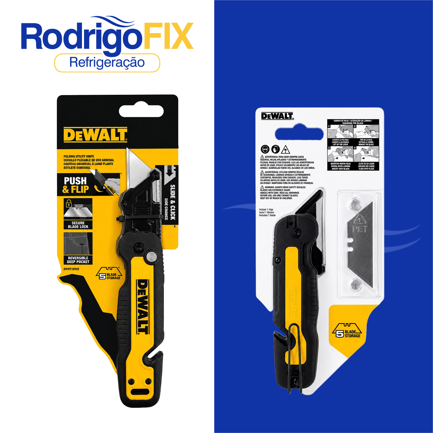 ESTILETE DOBRAVEL COM ARMAZENAMENTO DEWALT DWHT10992 - sku13.110