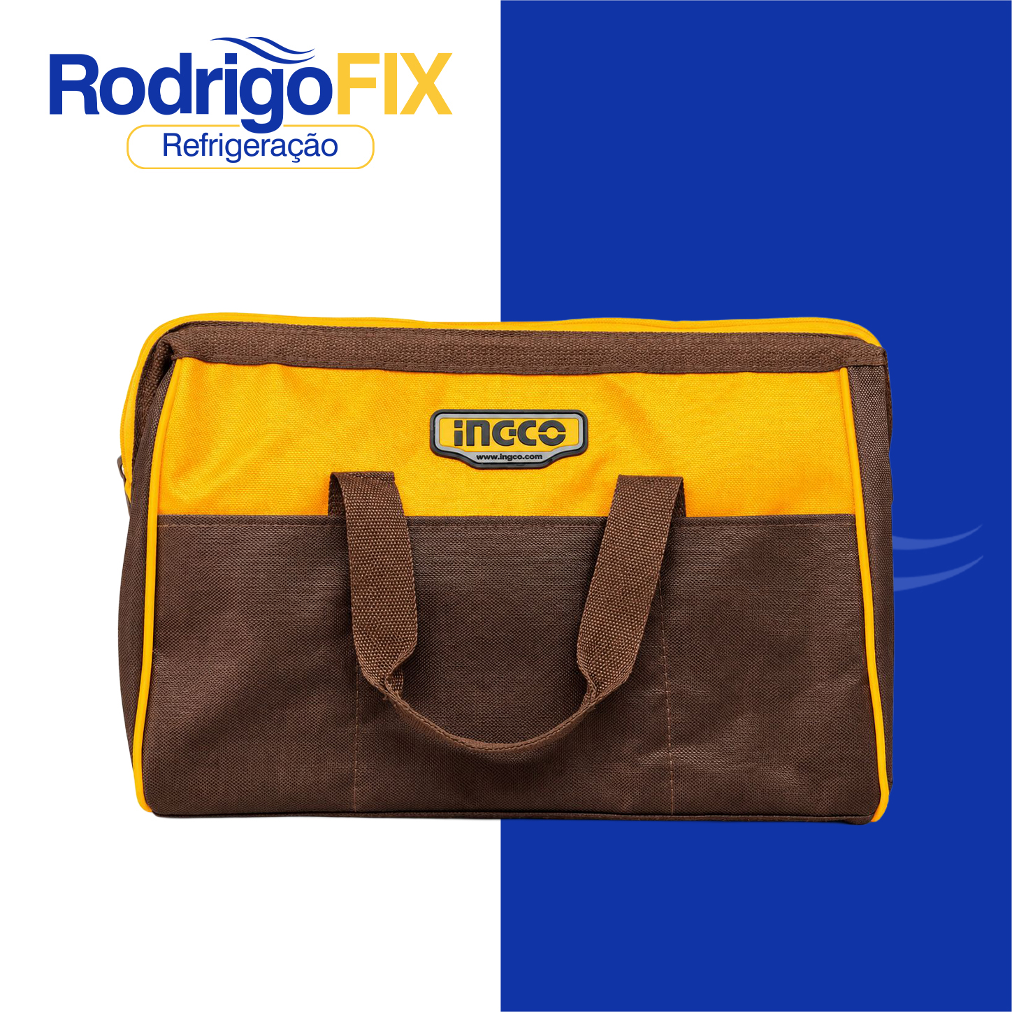 BOLSA DE FERRAMENTAS PEQUENA 16POL 14 BOLSOS INGCO HTBG281628 - sku13.200