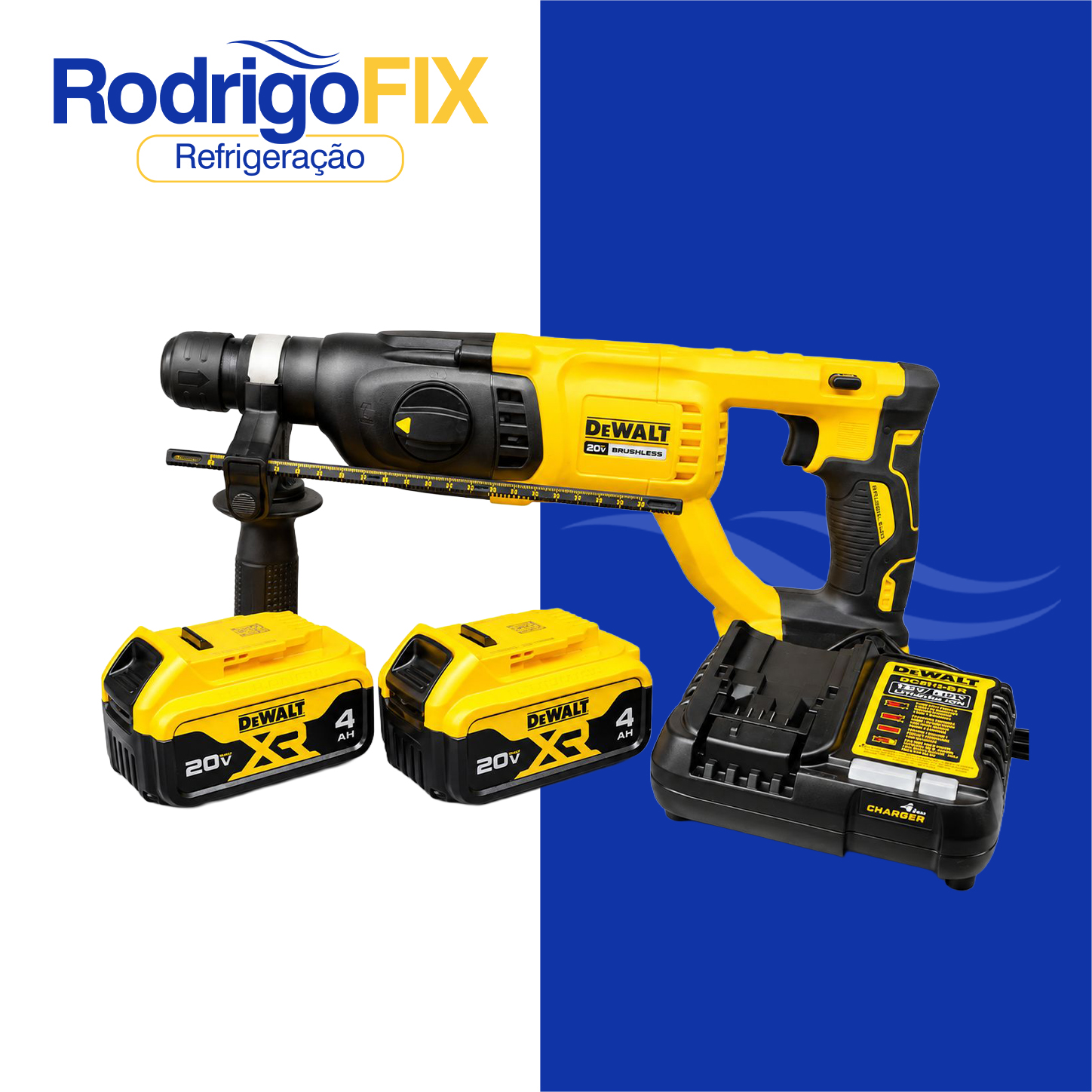 MARTELETE A BATERIA 4AH 20V DEWALT DCH133M2-BR - sku9935