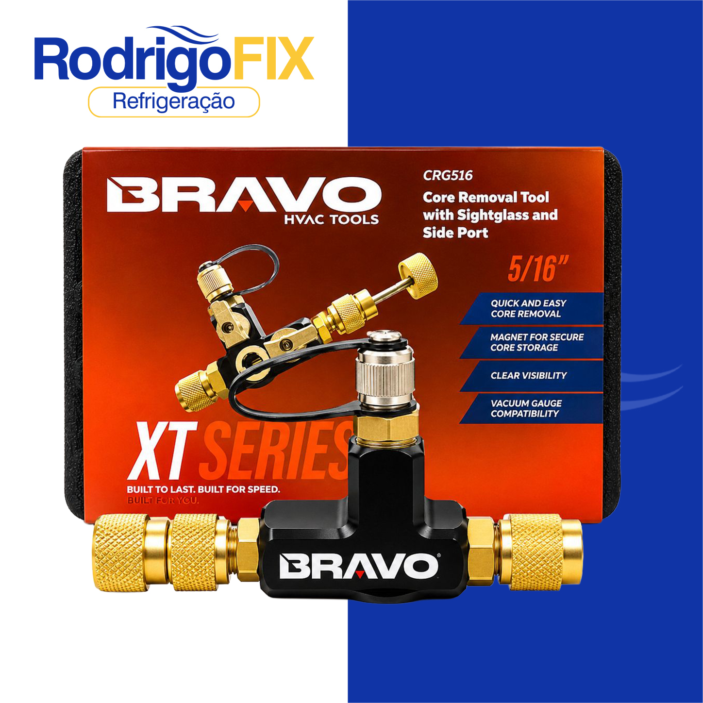 EXTRATOR DE NUCLEO COM VISOR DE LIQUIDO 5/16 BRAVO CRG516 - sku11.520