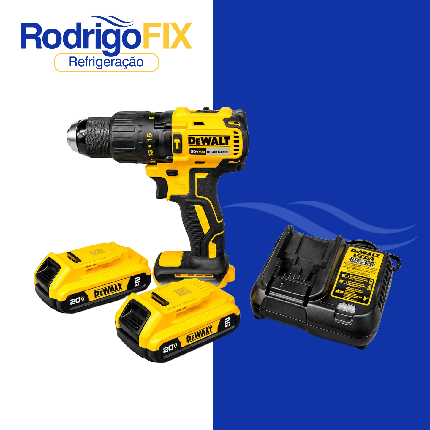 PARAFUSADEIRA/FURADEIRA A BATERIA 2AH 20V DEWALT DCD7781D2BR - sku9730