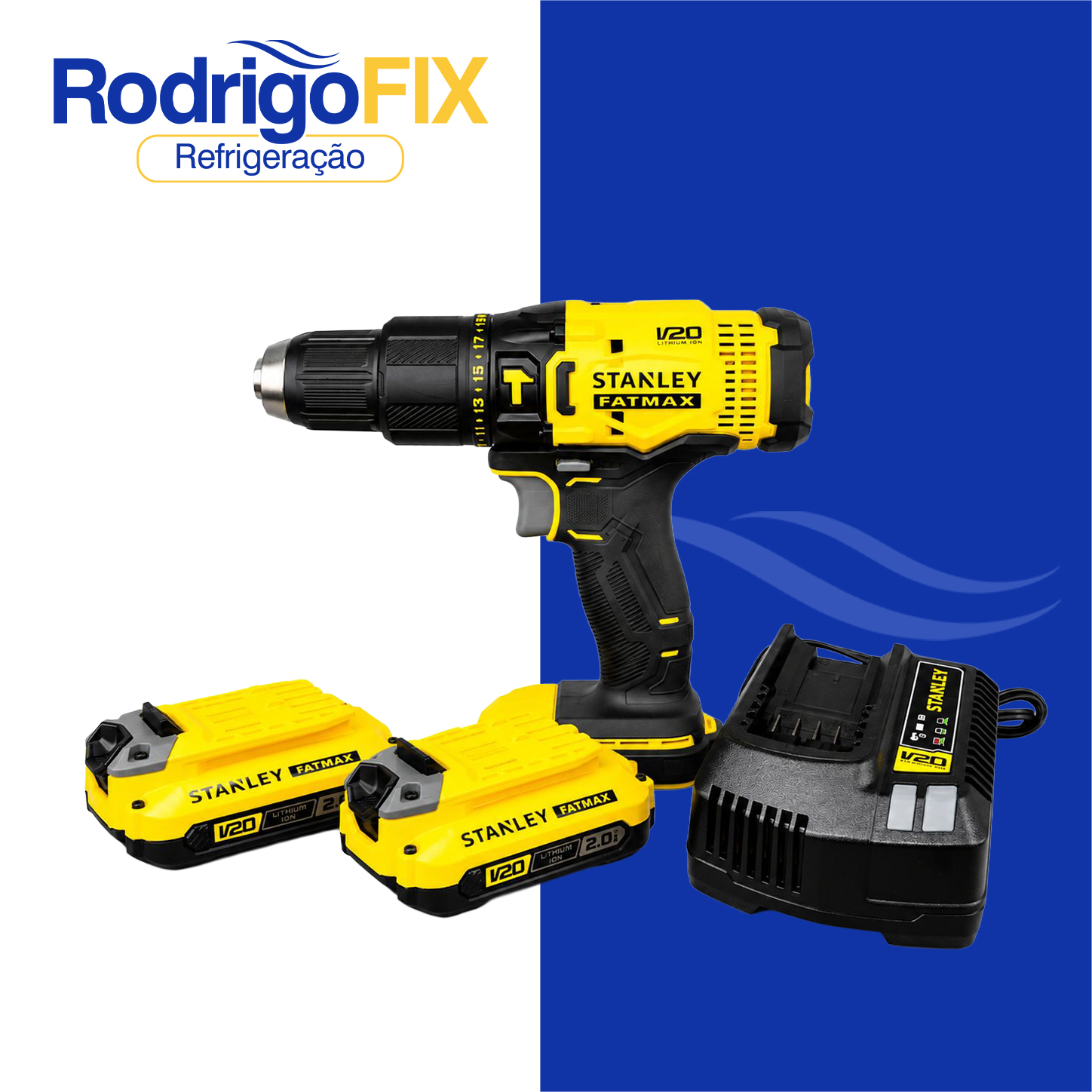 PARAFUSADEIRA A BATERIA STANLEYFATMAX SCD711D2K - sku9650