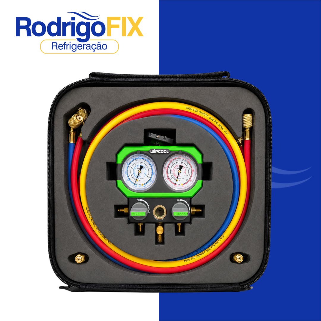 MANIFOLD ANALOGICO GLICERINA LED R22 R410 R32 WIPCOOL MG68-4K - sku12.755 - Imagem 2
