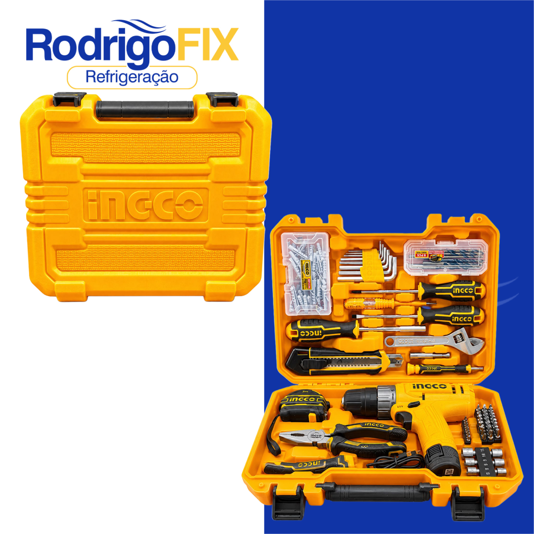KIT FERRAMENTAS 148 PEÇAS PARAFUSADEIRA 12V P20S INGCO HKTHP41482 - sku12.960 - Imagem 2