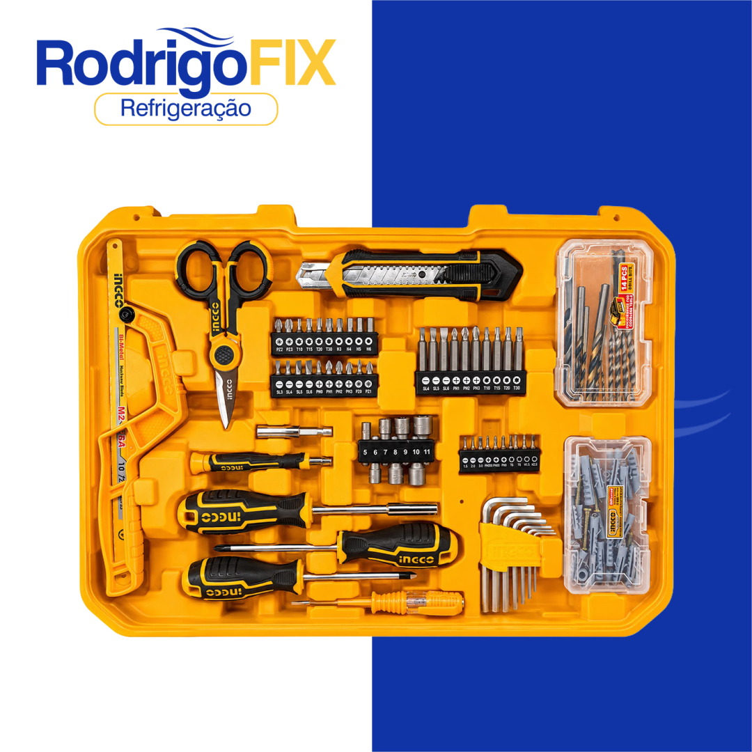 KIT 166PÇS PARAFUSADEIRA/FURADEIRA IMPACTO 66N INGCO HKTHP41662-9 - sku12.970 - Imagem 3