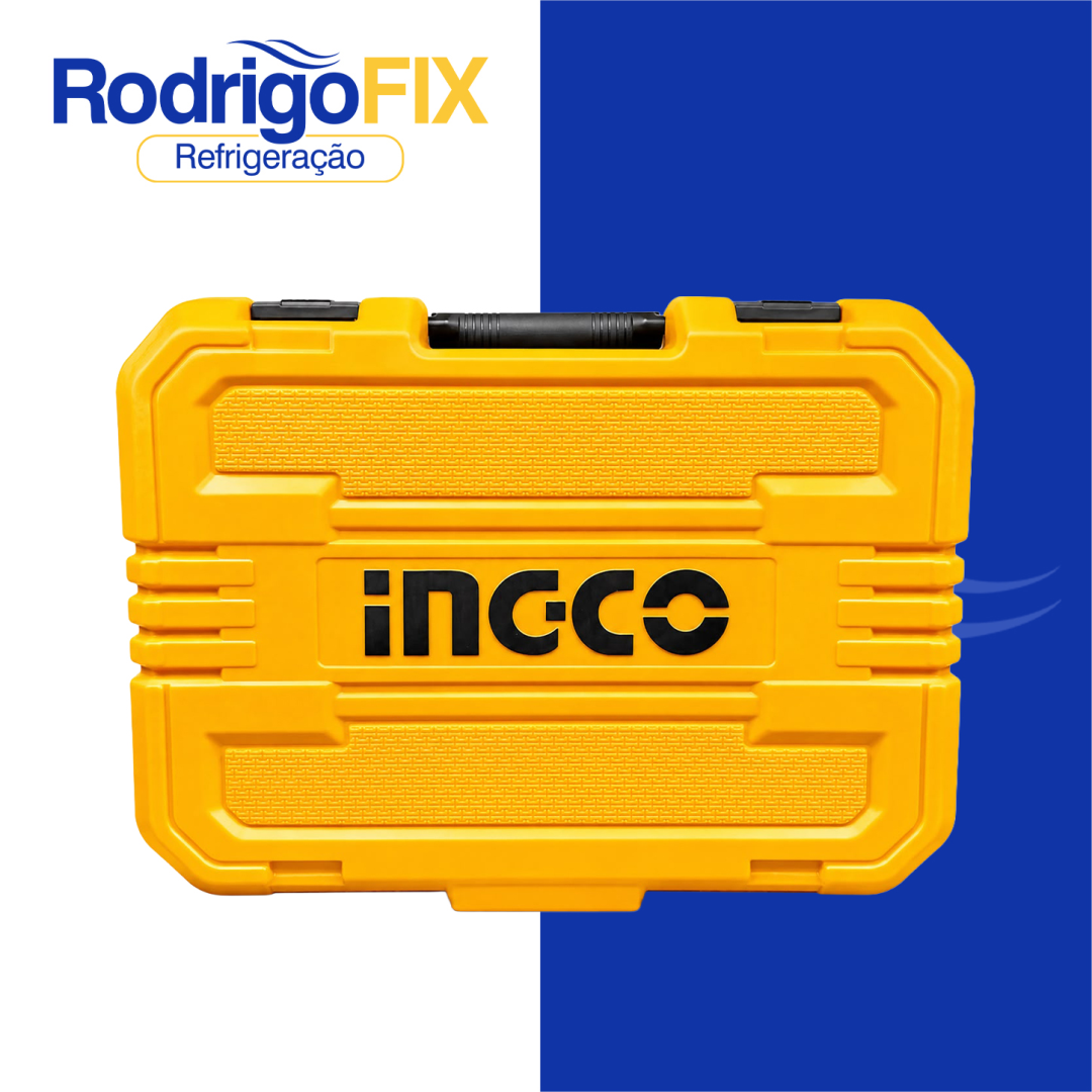KIT 166PÇS PARAFUSADEIRA/FURADEIRA IMPACTO 66N INGCO HKTHP41662-9 - sku12.970 - Imagem 7