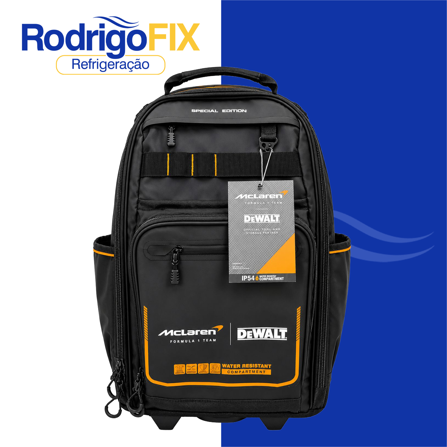 MOCHILA DE FERRAMNETAS C/ RODAS MCLAREN DEWALT DWST60101-9 - sku13.070