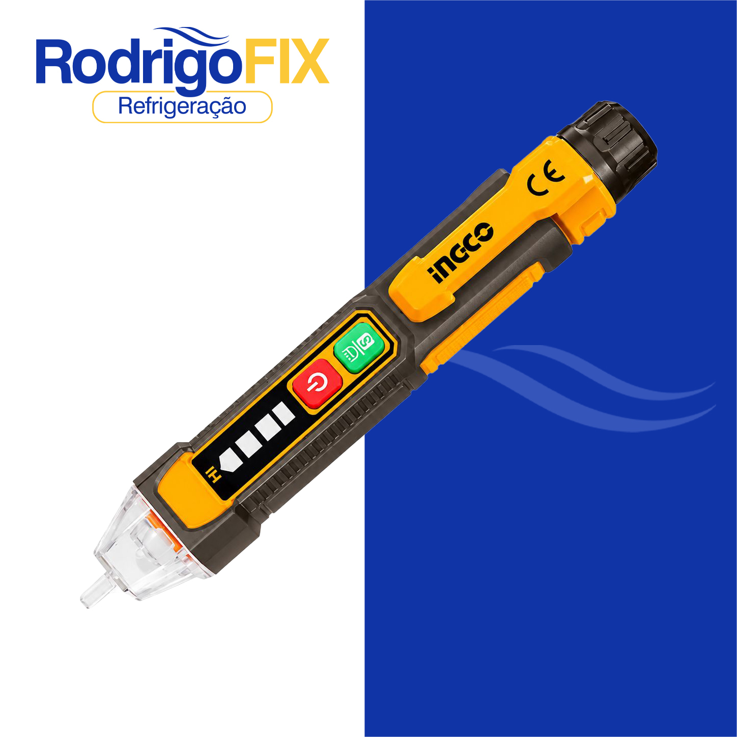 DETECTOR DE TENSÃO SEM CONTATO 12V 1000V INGCO VD100091 - sku13.185