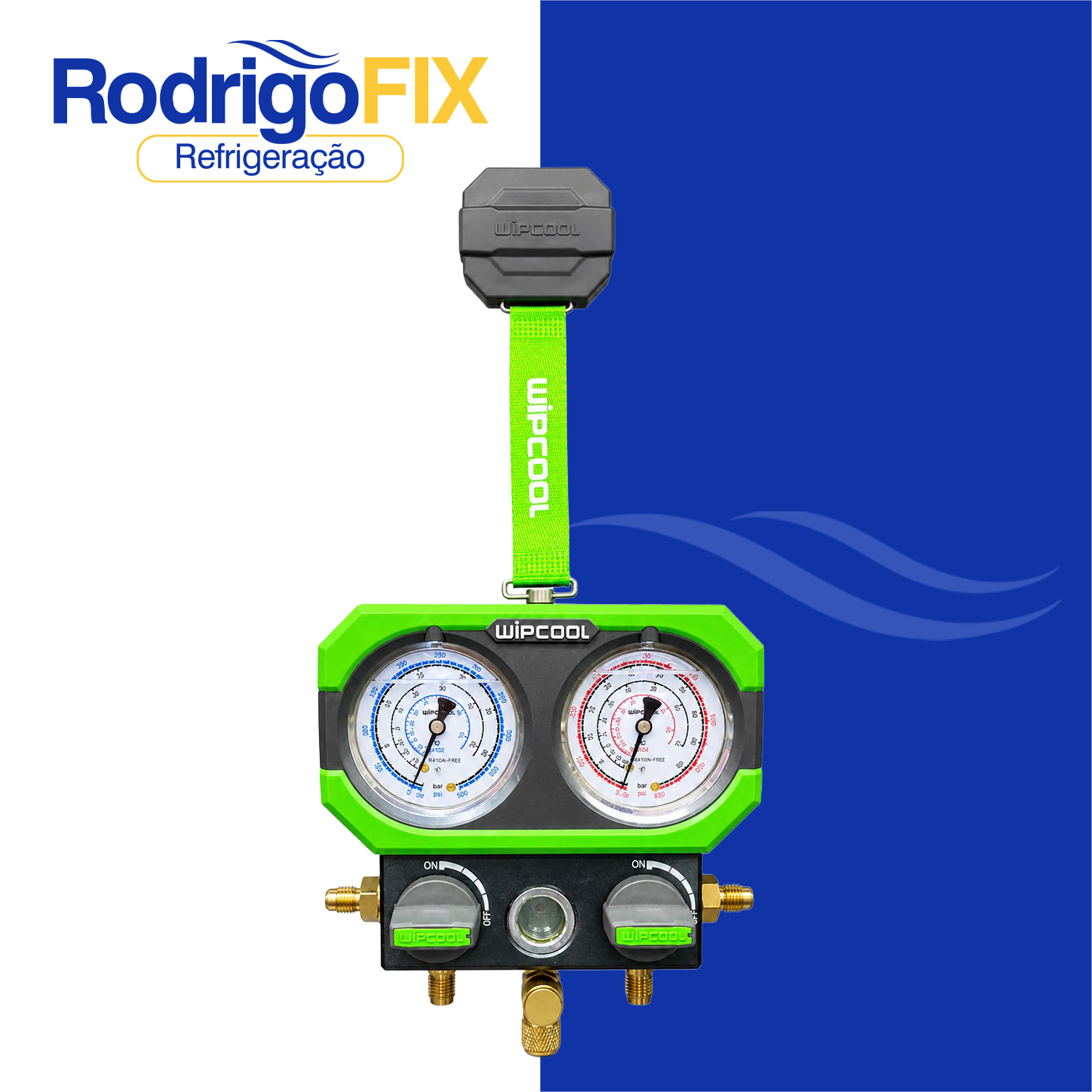 MANIFOLD ANALOGICO GLICERINA LED R22 R410 R32 WIPCOOL MG68-4K - sku12.755