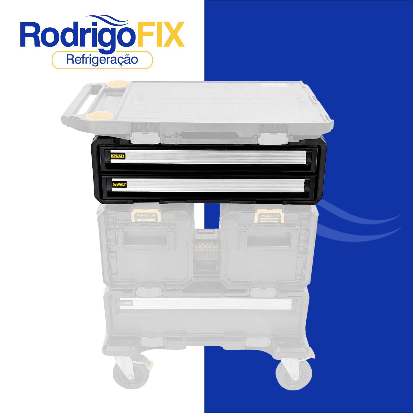 CAIXA ORGANIZADORA 2 GAVETAS TOUGHSYSTEM 2.0 DXL DEWALT DWST08520 - sku13.140
